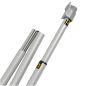 Preview: ROLL-UP Deluxe Fly 100, 100x200/220cm, silber-matt / chrom Preview: ROLL-UP Deluxe Fly 100, 100x200/220cm, silber-matt / chrom